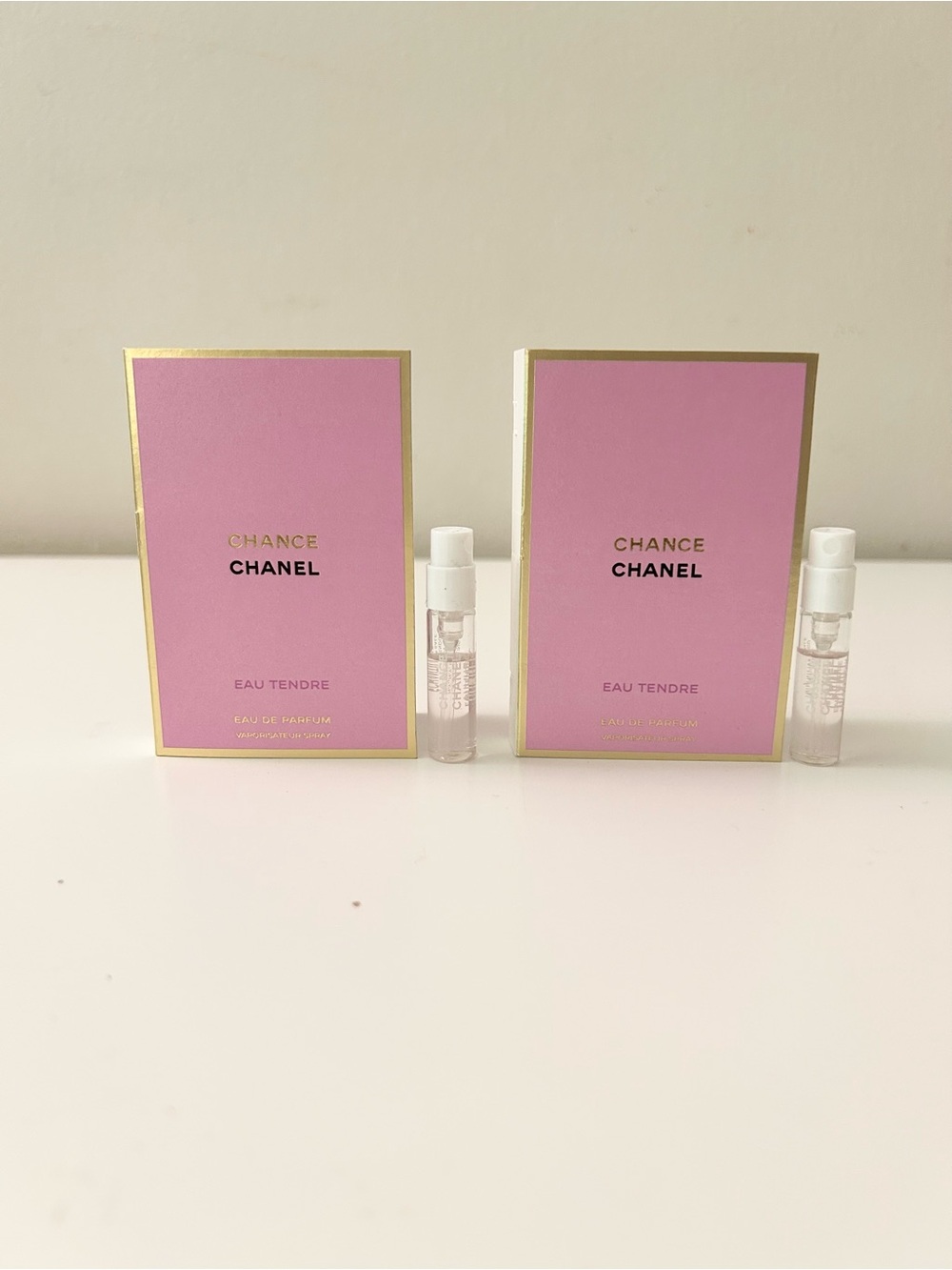 🌸CHANEL Chance Eau Tendre EDP Vial Spray Sample 1.5 mL x 2